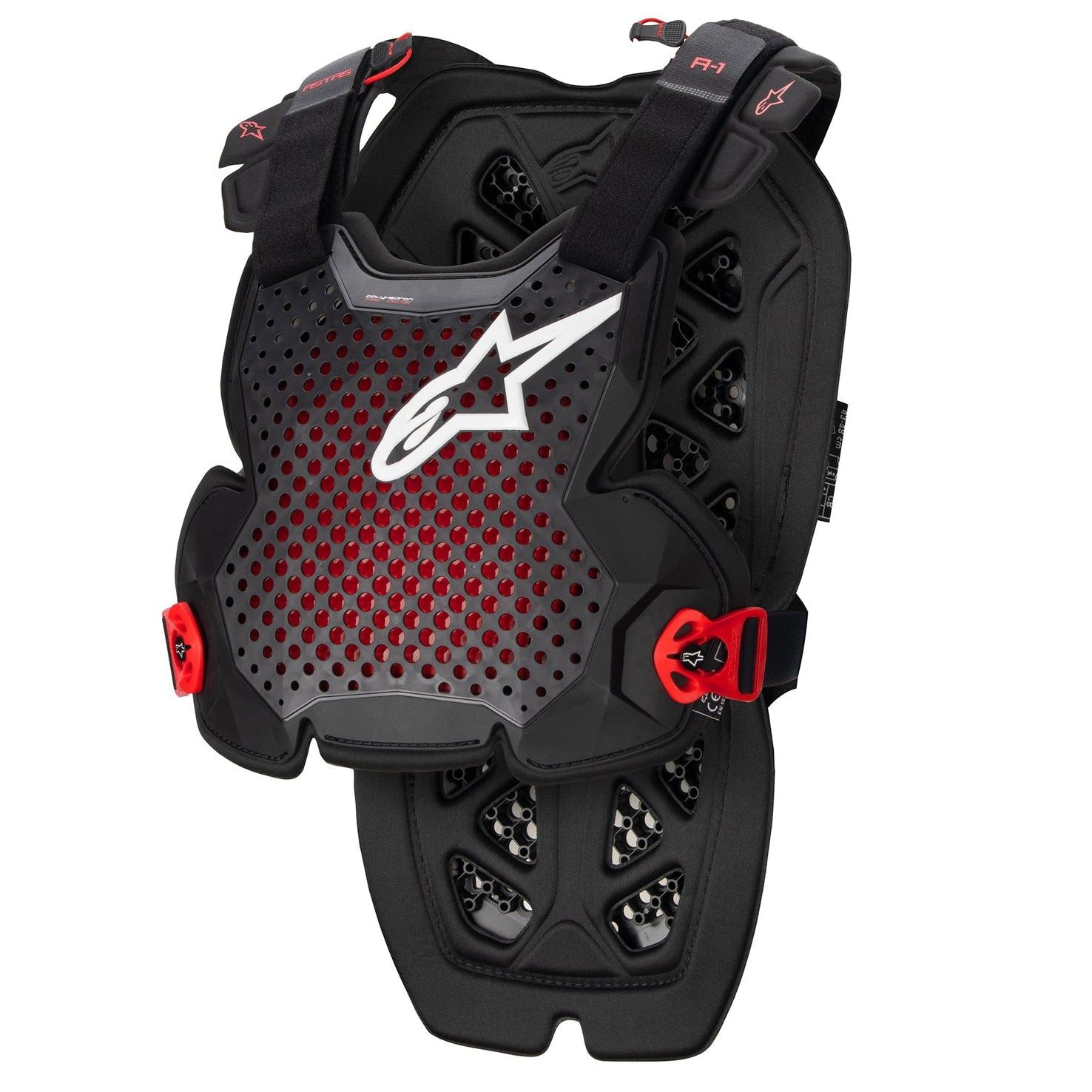Alpinestars 2024 A-1 Pro Chest Protector Anthracite Black Red